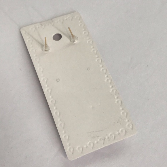 Black Rhinestone Costume Jewelry Pierced Earrings - Picture 3 of 3